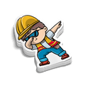Construction DAB - Hard Hat Decal